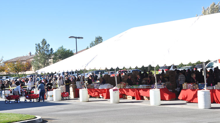 Food Distribution event at Highland Springs Medical Plaza feeds